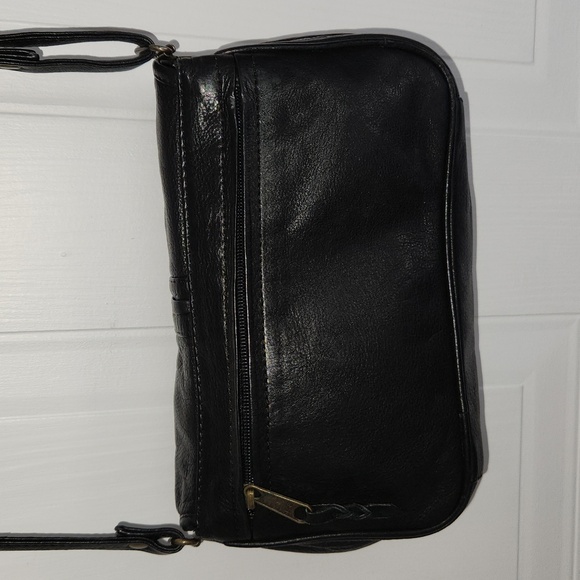 JD small black pebble leather organizer purse - Picture 4 of 8
